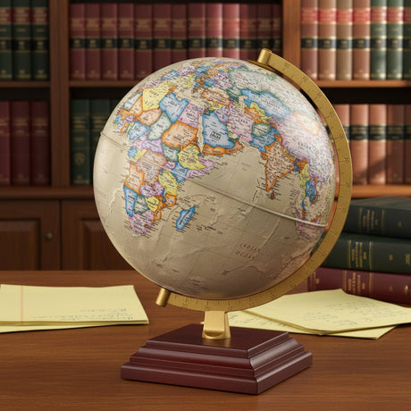 Waypoint Geographic Atlantic Plus 12 - Inch Desktop Globe - Desk Globes - GlobeStore.com - WP11014