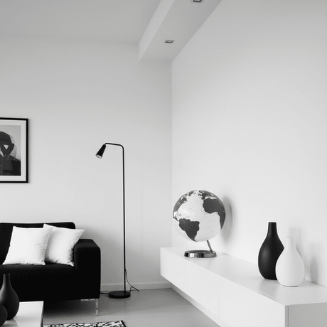 Waypoint Geographic Light & Color Designer Series 12 - Inch Illuminated Globe - Charcoal - Desk Globes - GlobeStore.com - WP40001