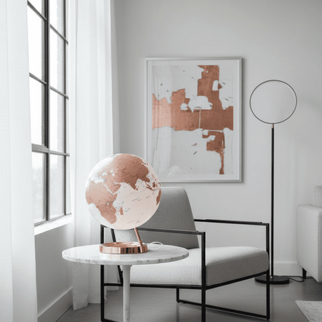 Waypoint Geographic Light & Color Designer Series 12 - Inch Illuminated Globe - Copper - Desk Globes - GlobeStore.com - WP40003