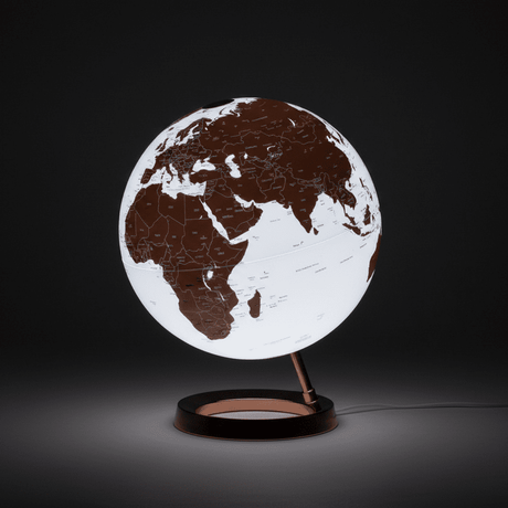 Waypoint Geographic Light & Color Designer Series 12 - Inch Illuminated Globe - Copper - Desk Globes - GlobeStore.com - WP40003