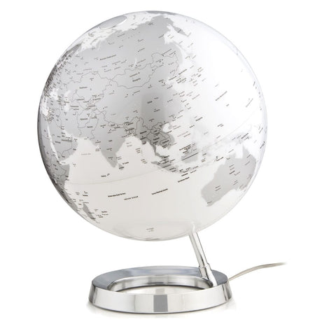 Waypoint Geographic Light & Color Designer Series 12 - Inch Illuminated Globe - Silver - Desk Globes - GlobeStore.com - WP40004