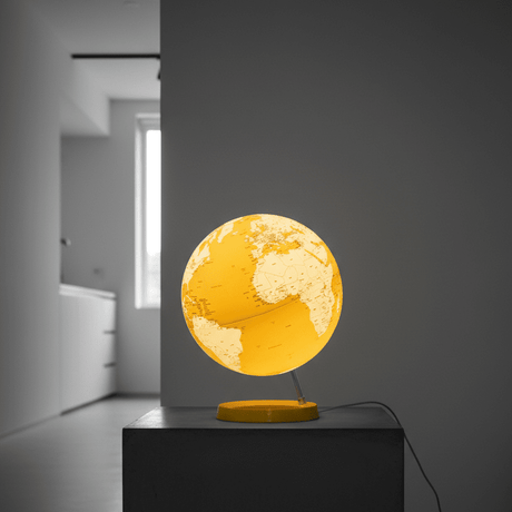 Waypoint Geographic Light & Color Designer Series 12 - Inch Illuminated Globe - Yellow - Desk Globes - GlobeStore.com - WP40008
