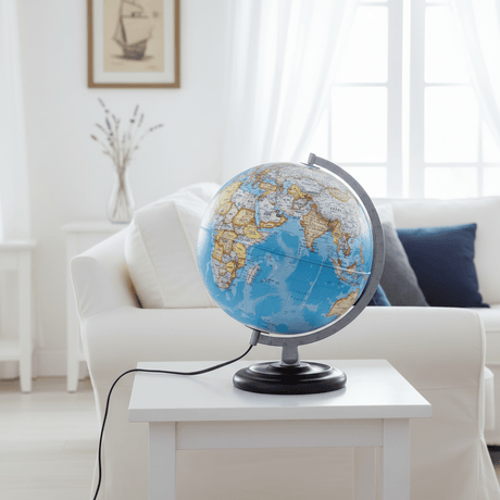 Waypoint Geographic Mariner Plus 12 - Inch Illuminated Desktop Globe - Desk Globes - GlobeStore.com - WP21011