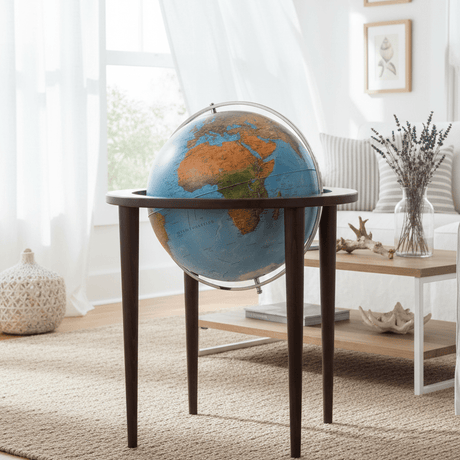 Waypoint Geographic Normandy 16 - Inch Blue Ocean Floor Globe - Floor Globes - GlobeStore.com - WP61114