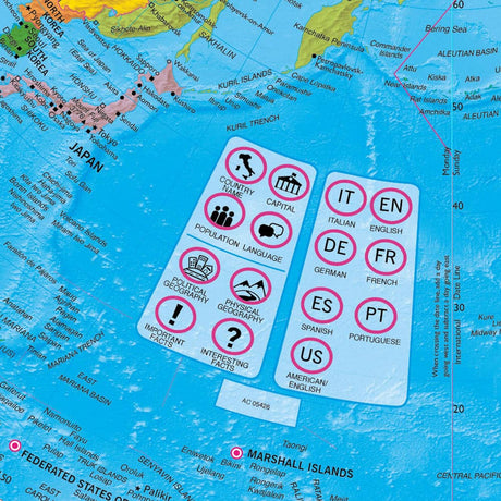 Waypoint Geographic Parlamondo 12 - Inch Interactive Talking Globe - Globes for Kids - GlobeStore.com - WP19101