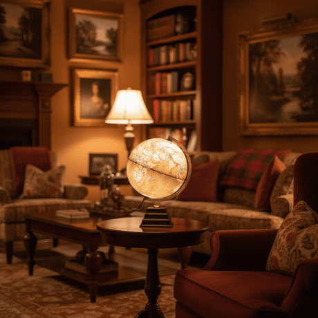 Waypoint Geographic Peninsula Plus 12 - Inch Illuminated Desktop Globe - Desk Globes - GlobeStore.com - WP21015