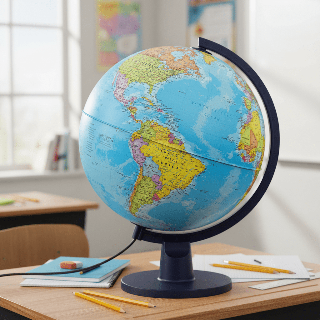 Waypoint Geographic Scout Plus 12 - Inch Illuminated Desktop Globe - Globes for Kids - GlobeStore.com - WP21001