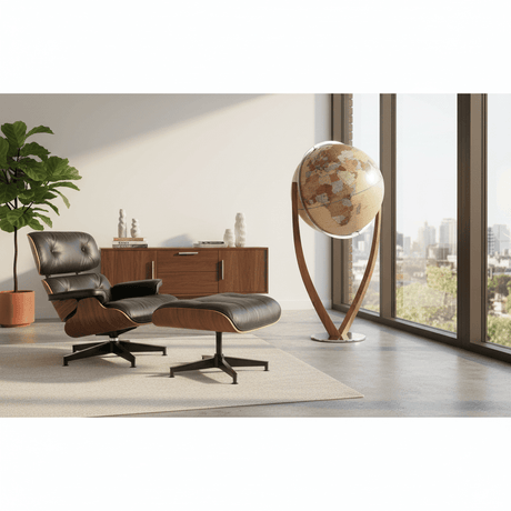 Waypoint Geographic Versus 24 - Inch Floor Standing Globe with Walnut "V" Stand - Floor Globes - GlobeStore.com - WP61121