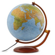 Waypoint Geographic Gibraltar 12-inch illuminated globe with solid wood stand and full swing meridian