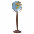 Waypoint Lyon blue ocean globe unlit showing physical earth topography