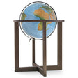 Waypoint Geographic San Marino 20-inch blue illuminated floor globe with hardwood stand