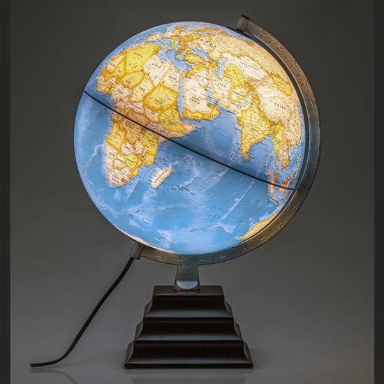 Pacific II Illuminated Globe | Shop Desk Globes GlobeStore.com